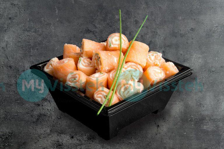 Zalm monchou rolletjes